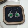 Böhmische ethnische Ohrringe Türkis geometrische hohle Fransenohrringe Ohrringe Frauen