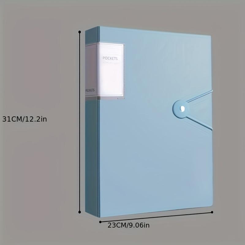 60-Taschen A4 Aktenordner, Geeignet für Dokumente und Papiere im A4-Format, PP-Material, Wasserdicht, Einfach zu lagern und zu organisieren, Ideal für die Aktenaufbewahrung