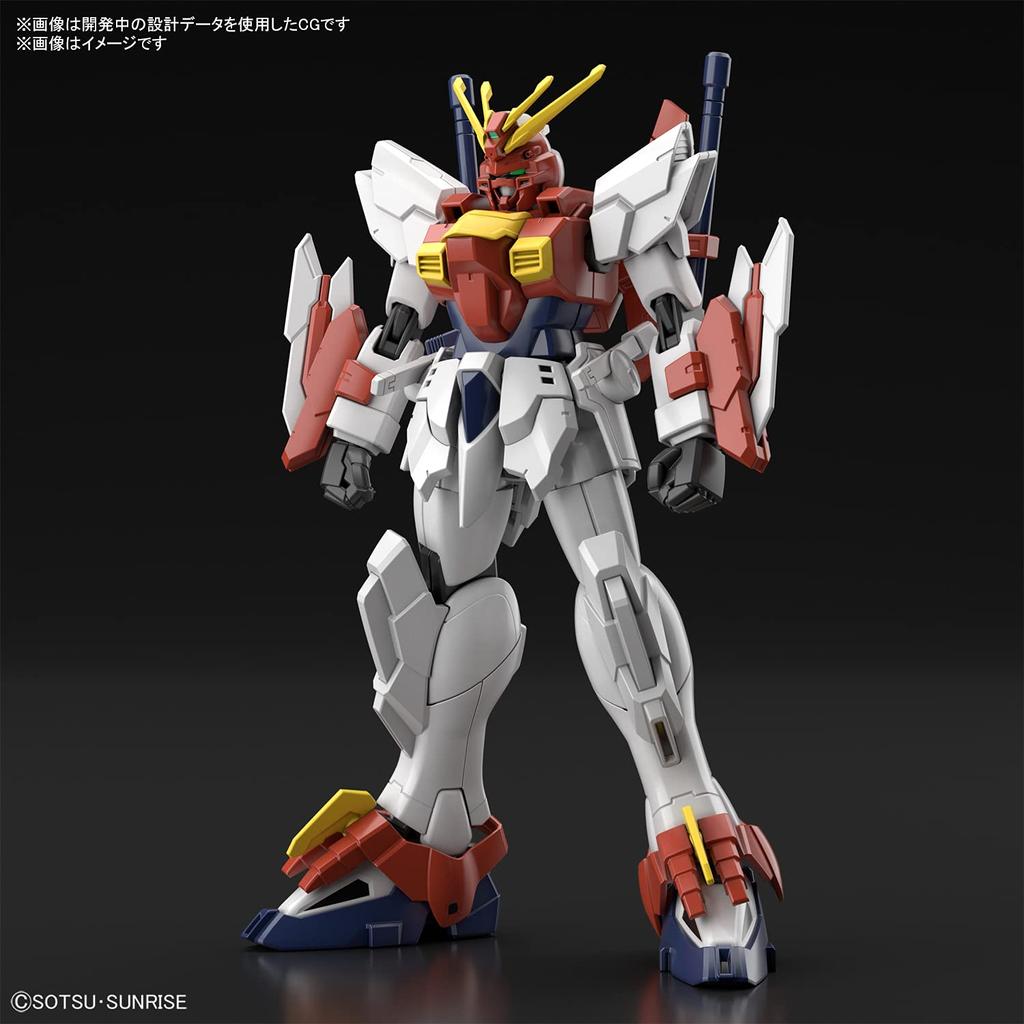 HG Gundam Breaker Battlogue Blazing Gundam Scale Plastic Model 1/144 Color-coded