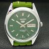 AUTOMATIC SEIKO 5 JAPAN MENS 6309A REFURBISHED GREEN COLOR DIAL WATCH a440320-4 Sk-a440320