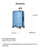 Large Capacity Lightweight Suitcase with Combination Lock & Silent Wheels, ABS+PC Material, All-Aluminum Drawbar for Simple Travel
