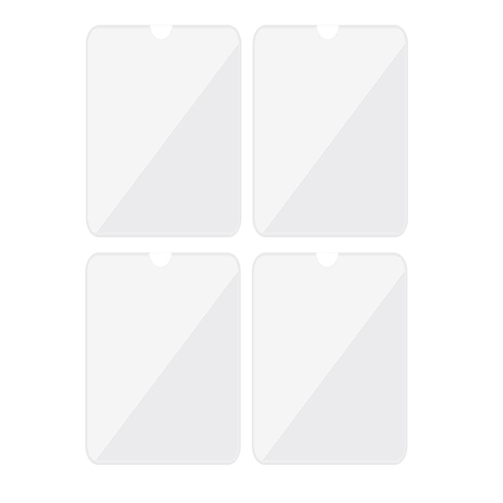 VitalBloom Acrylic Key Holder Cover 7.5x7.5 with Protective Sheet, Original Design, For Rubber Strap, Convenient Storage Item (5 Pack), clear