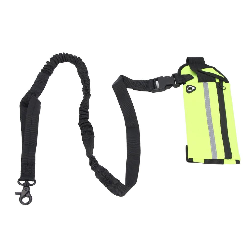 Dog Leash with   Pouch Waist Leash for Dog Walking Training Running Elastic Rope Waist Bag Reflective