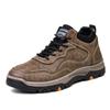 New men's shoes autumn and winter leather fashion warm casual shoes outdoor platform hiking hiking shoes