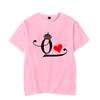 Fashion Letter Print Couple T Shirt For Lovers New Korean Shirt Chic King Queen Heart Graphic T Shirts For Couples