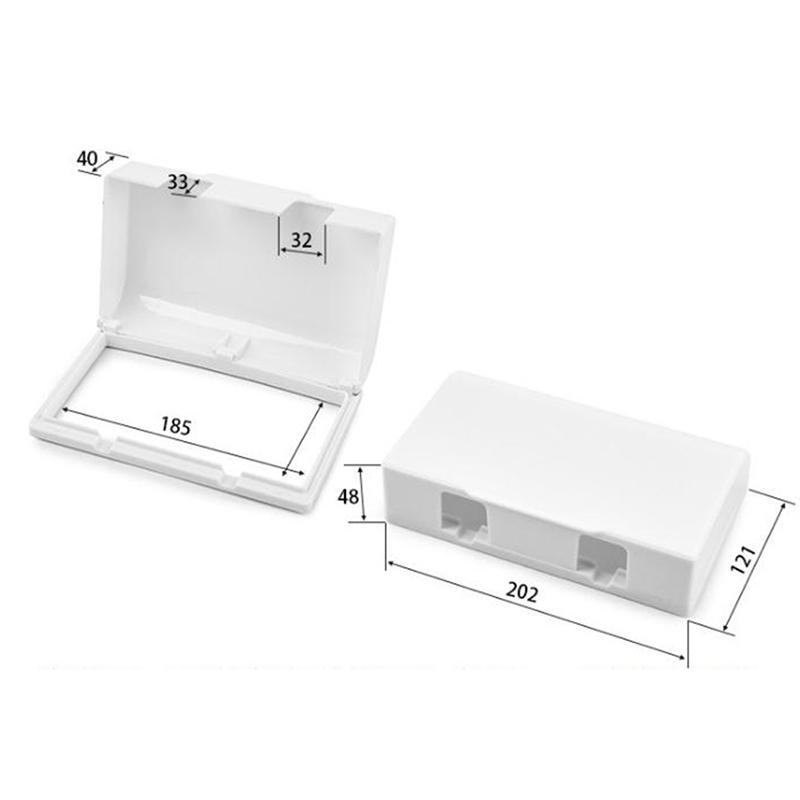 Double 86 Type Switch Self-Adhesive Waterproof Cover Wall Switch Anti Splash Box