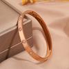 Hot-selling titanium steel bracelet, girls' high-end sense of fashion, popular light luxury in Europe and the United States, Gypsy star love diamond 