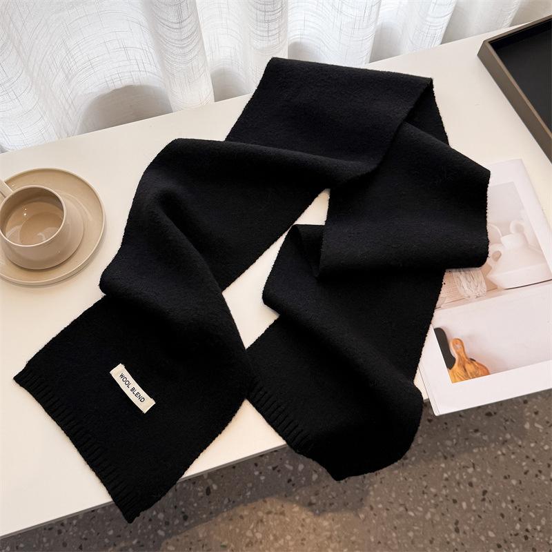 Winter Scarf For Women Long Warm Cashmere Scarves Hijab Solid Lady Shawl Wrap Female Pashmina Bandana Head Scarfs Poncho Stoles