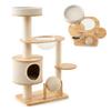 Integrated Cat Nest Jumping Platform Stable Climbing Frame Scratching Post Breathable Cat House Pet Supplies for Multi Cats
