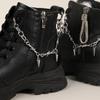 New Metal Hearts Side Shoe Chains DIY Shoe Accessories Heel Chains for Women Boots Shoes Decoration Party Fashion Jewelry Gifts