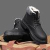 2024 Winter New Snow Boots Men's Velvet British Thermal Tooling Shoes Thick-soled High-top Waterproof Northeast Cotton Shoes