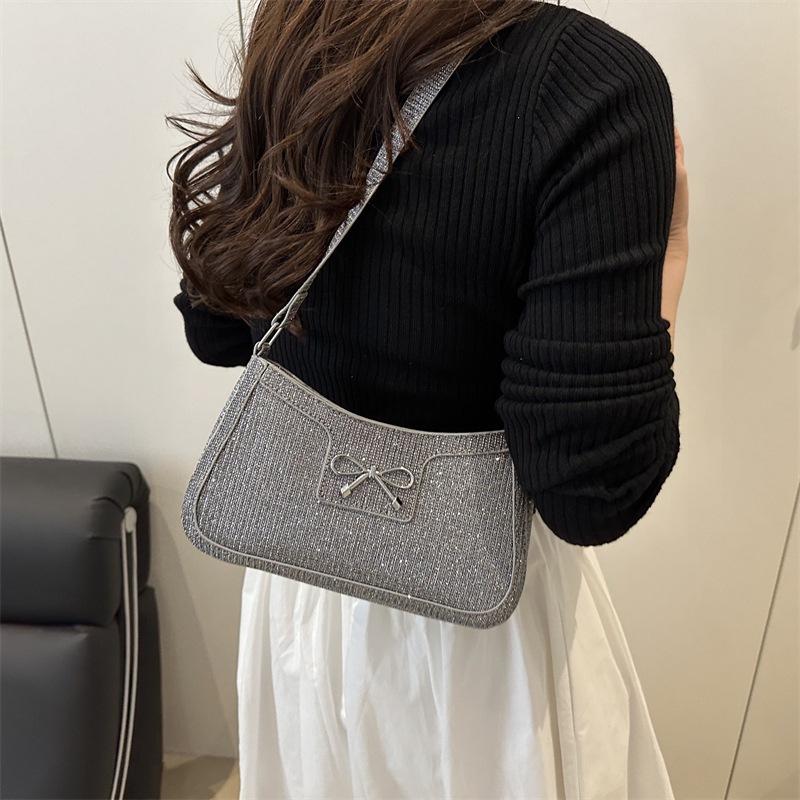 Bag Women's 2025 New Underarm Bag Fashion Handheld Shoulder Bag Trend Baguette Bag