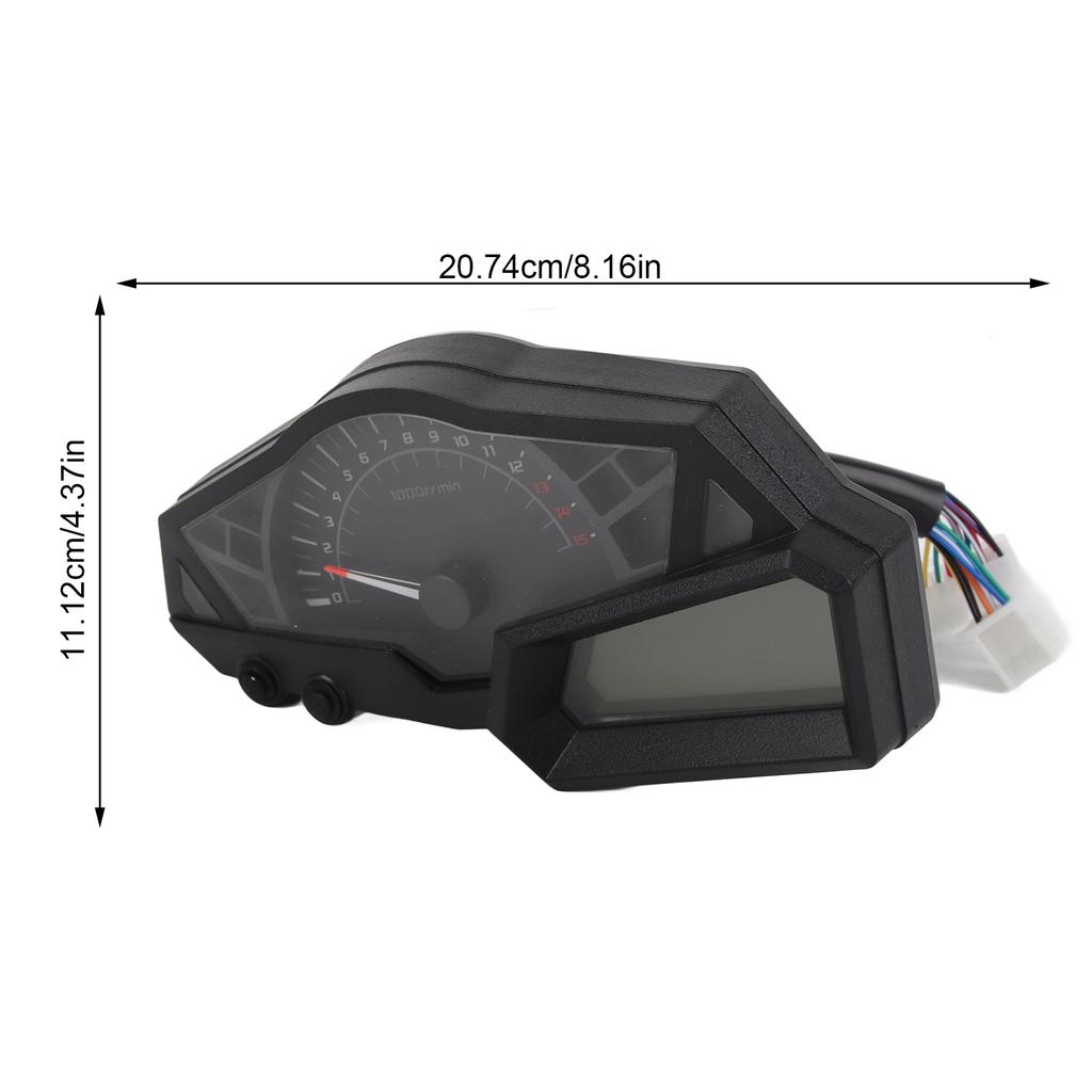 Digital Speedometer LCD Motorcycle Odometer Speed Fuel Gauge 15000RPM Fit for  300 Motorcycle Accessories Motorcycle Meter