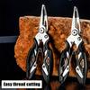Multi-Function Fishing Pliers Hook Remover Split Ring Fishing Gears Accessories, Stainless Steel Line Cutter