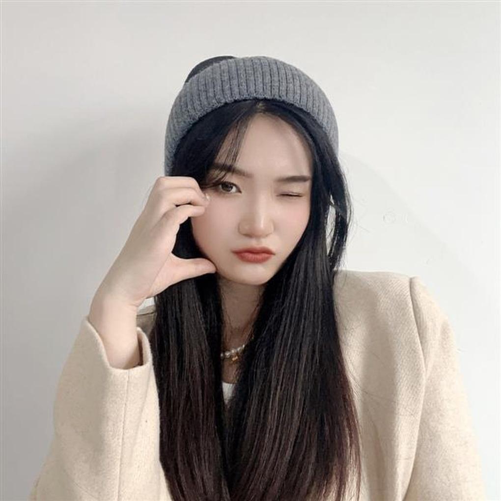 Cozy Fleece Knit Beanie (Black)