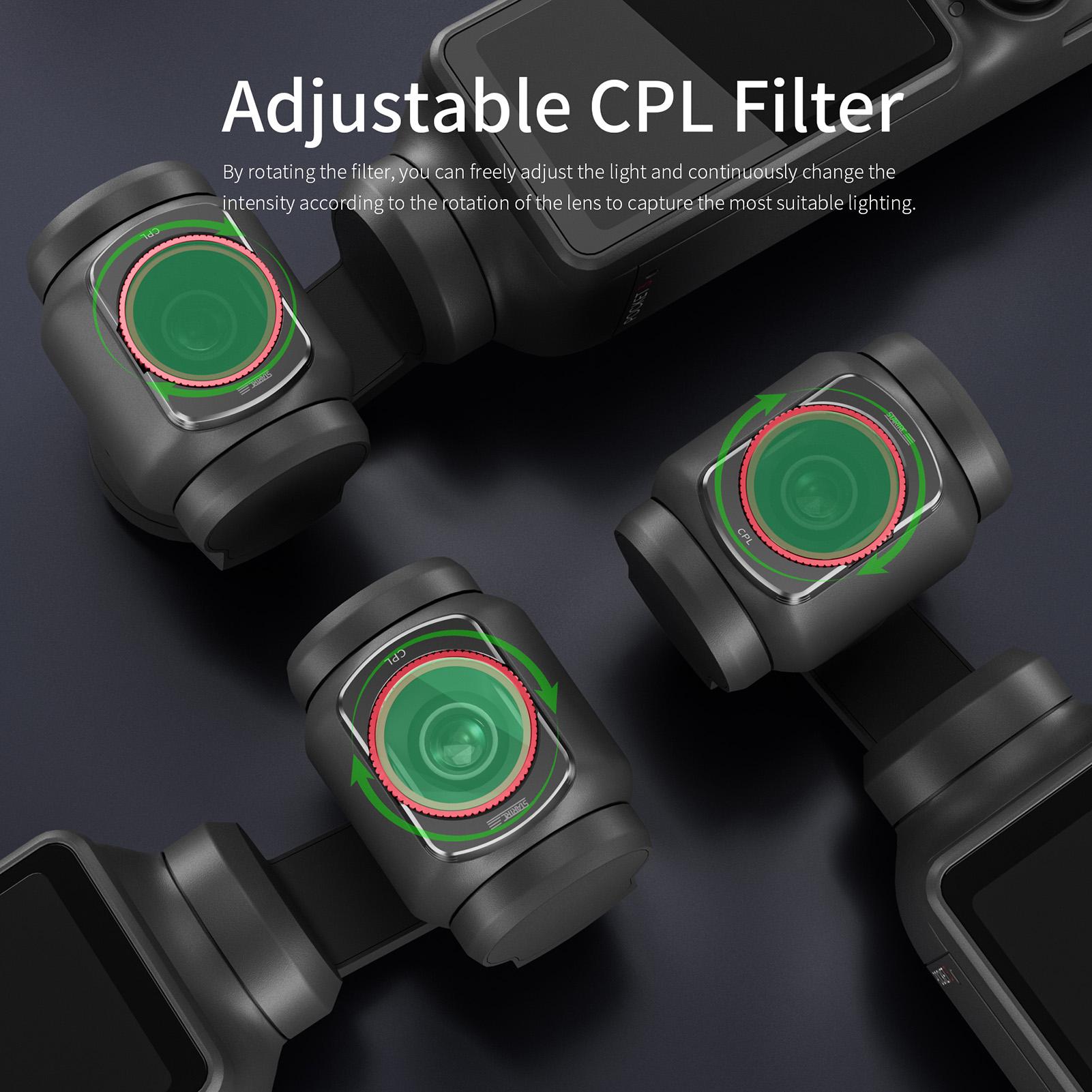 

1.9mm Slim CPL Filter 0.62 x 0.86in Polarizer Filter Optical Glass Magnetic Suction Waterproof Scratch-resistant with Multi-layer