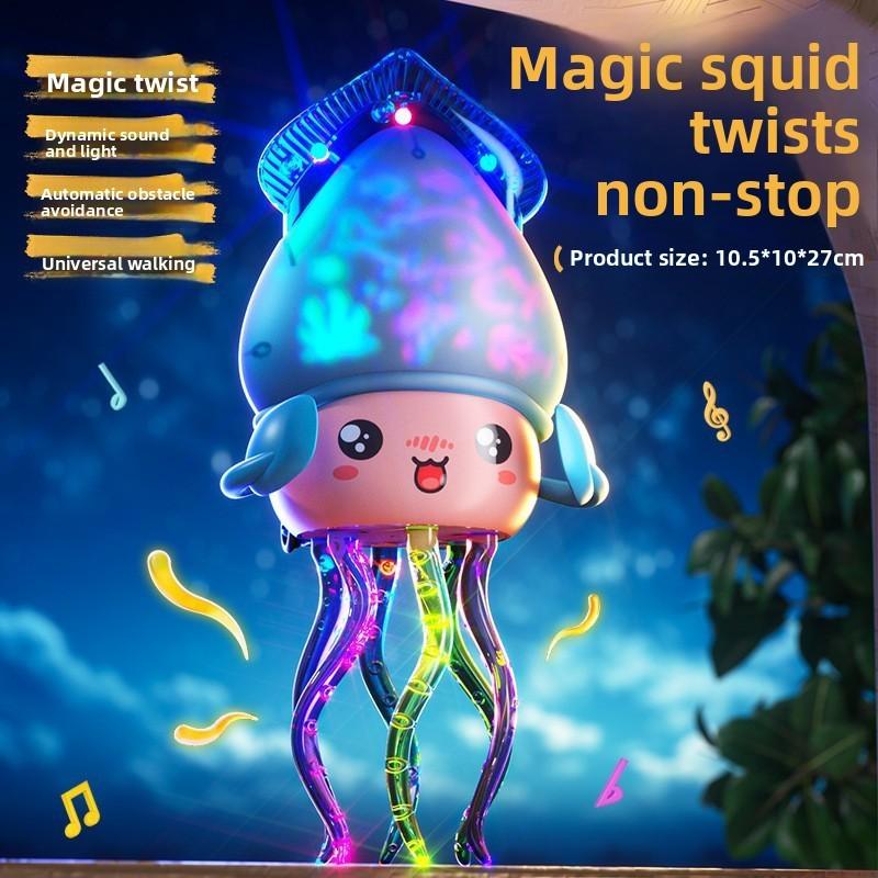 Dancing Squid Toy With Light Sound Music For Kids Learning And Play