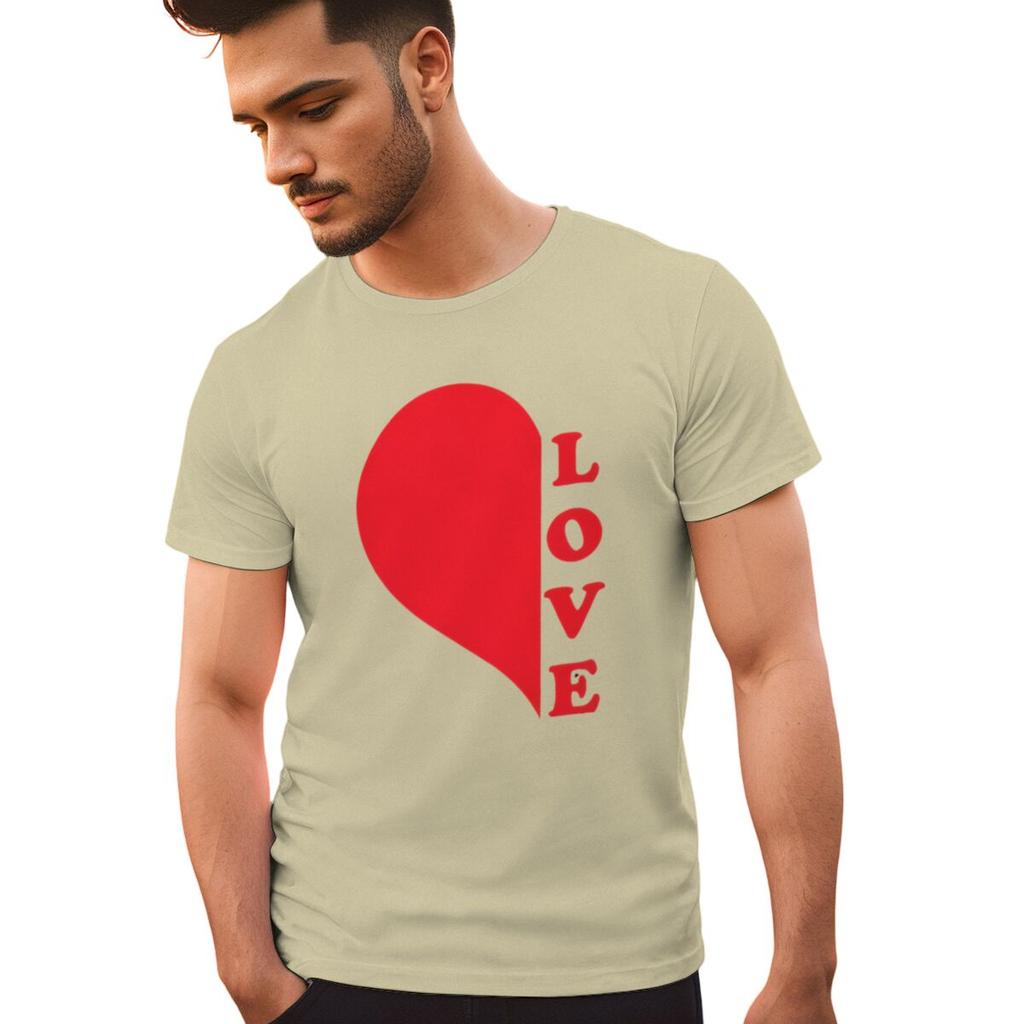 Red Heart Print Couples Graphics Matching Tshirt LOVE Fashion Vintage Women Men Casual Valentines Day Gifts Lovers Tee Shirt