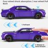1:24 Scale Hellcat Sports Car Model Toy Shock Absorption Pull Back Doors Opened Supercar Models Children's Interactive Toys
