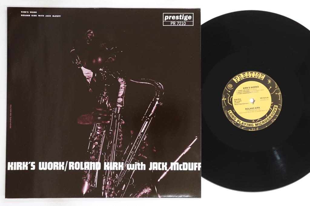 LP Record ROLAND KIRK, JACK MCDUFF - Kirk's Work PR7210 PRESTIGE 1987 UK Jazz Used