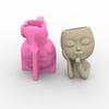 Flower Pot Resin Casting Mold Cute for Doll Succulent Planter Epoxy Mold Handmad