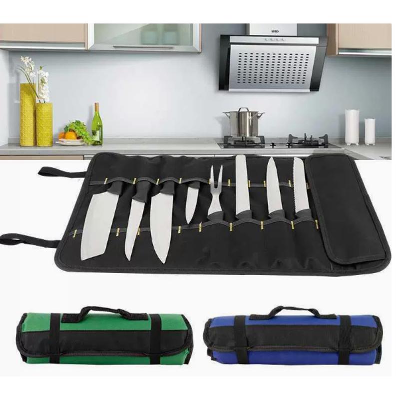 Roll Tool Bag Portable Folding Tool Storage Folding Repair Wrench Multifunctional Case Holder Pocket Heavy Duty Nylon Chefs