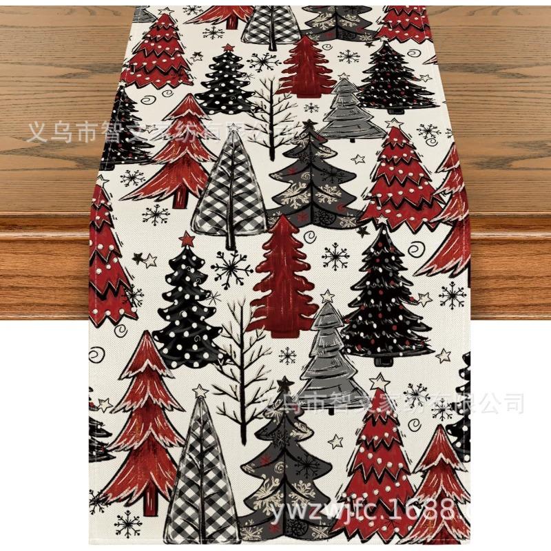 Weihnachts-Tischläufer Winter-Tischläufer Dekoration Tischläufer