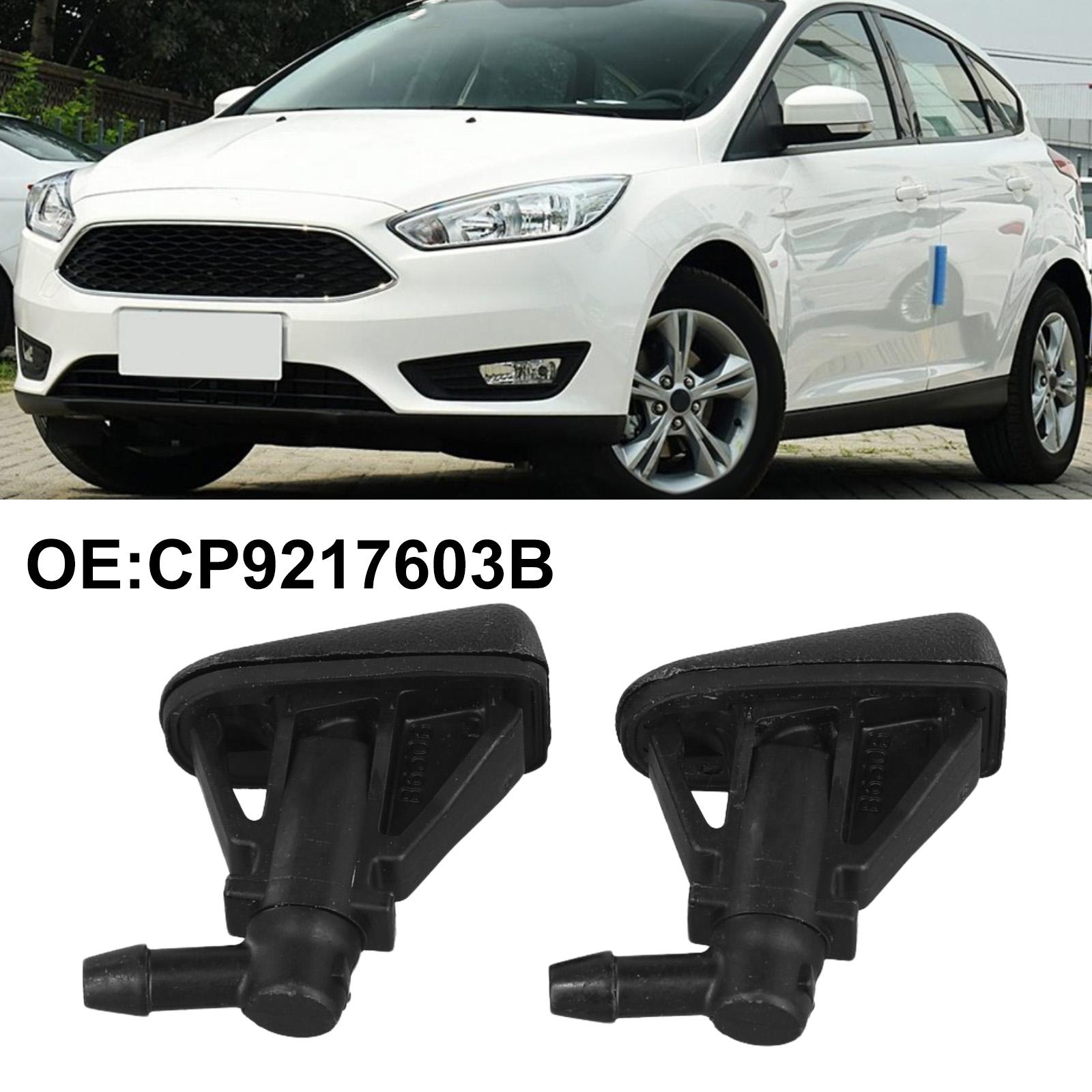2 Pcs Auto Windshield Washer Nozzle Nozzle Plastic Washer 2012-2017 Black CP9Z-17603-B Fitment For Focus Front Windshield China Mainland