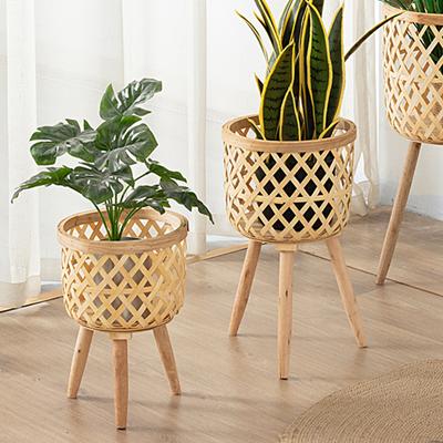 Flower Basket Solid Construction Detachable Wisteria Freestanding Flowerpot Stand Planter Pot Container Garden Supplies