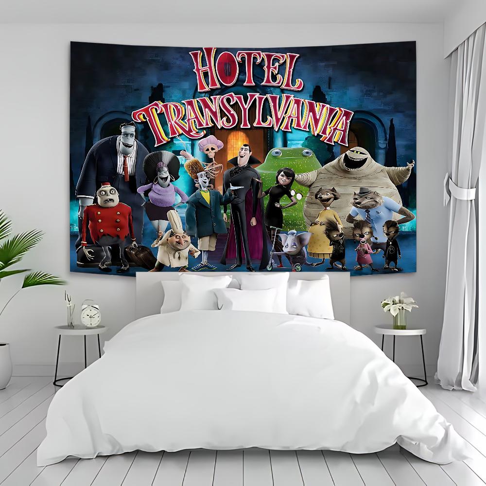 Anime Hotel Transylvania Appeso Arazzo Boemo Arazzi da Parete Boemi Mandala Kawaii Decorazione Stanza