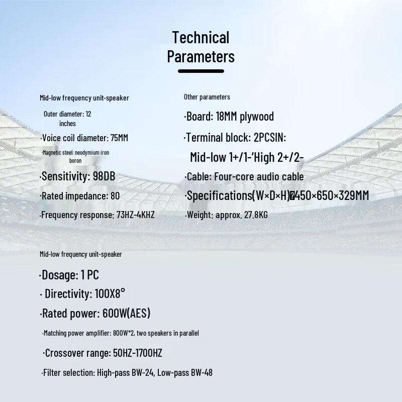 TAKSTAR ELA Series Linear Array Full-range Speaker