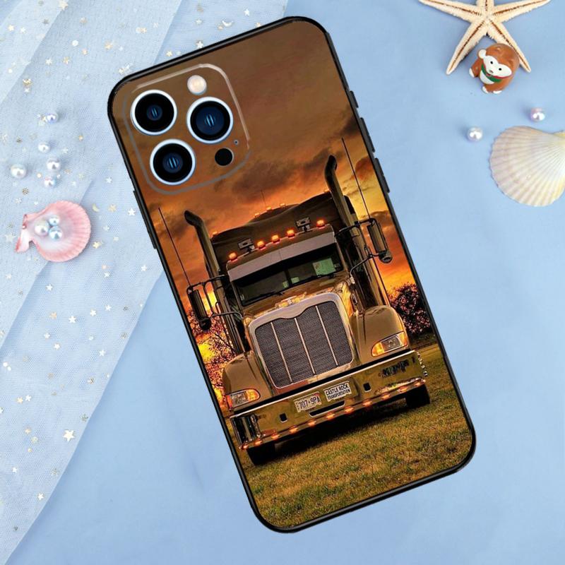Cool Heavy Truck Car Case For iPhone 17 Pro Max 16 15 14 12 11 13 Pro Max Plus 12 13 Mini 16e 17 Air Back Cover