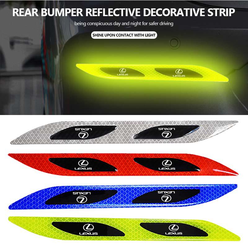 Car Styling Trunk Bumper Warning Safety Sticker Reflective Strip For Lexus RX350 IS250 CT200h ES250 ES300h NX300h IS200 GS300