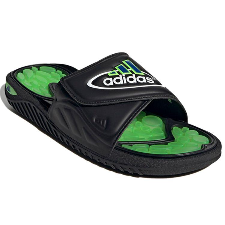 Adidas Reptossage Slides Comfortable Fashion Sports Flat Slip-On Sandals Unisex Sandals Black Green GX3375