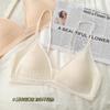 Ice silk seamless underwear women's small breasts gather holes cup no steel ring anti-sagging collection breasts comfortable bra