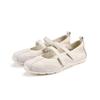 Leather Mary Jane Shoes Women'S Summer Velcro Inner Height Increasing Ballet Shoes Versatile Casual Sports Shoes