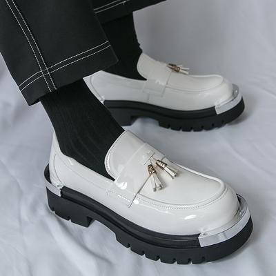 Mode Neue Herren Klassische Fransen Schuhe Herren Dicksohlige Rutschfeste Business Mode Slipper Europäisch Amerikanisch Bankettschuhe Herren Größen 38-46