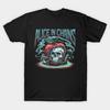 T-shirt da uomo nera stampata Alice In Chains - Mela e Teschio Stampa su carta transfer senza taglio T-shirt in cotone