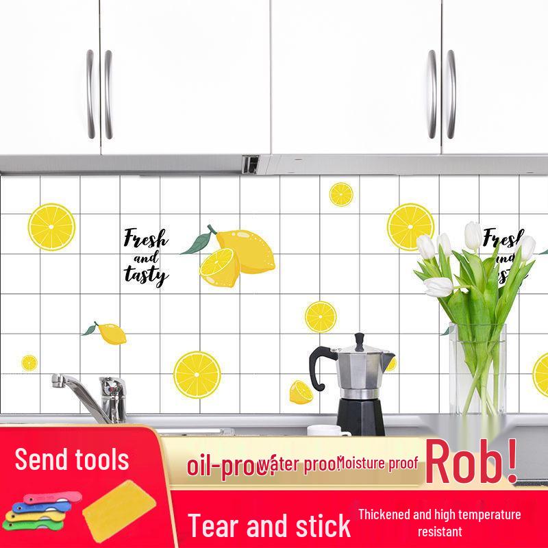 Selbstklebende, Hitzebeständige, Wasserdichte Küchenaufkleber für Herde, Arbeitsplatten, Schränke und Dunstabzugshauben