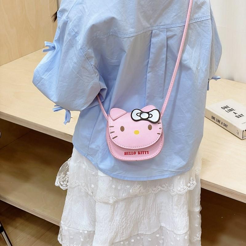 Shoulder Cross Childrens Bag Animal Cat Square Capacity Large