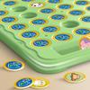 Multiplayer Animal/Fruit Theme Board Game Toy for Kids with Flip Chess for Family Gathering Classroom Activity Supply