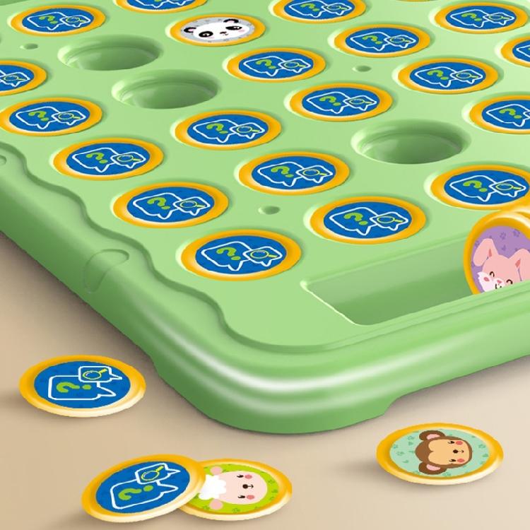 Multiplayer Animal/Fruit Theme Board Game Toy for Kids with Flip Chess for Family Gathering Classroom Activity Supply