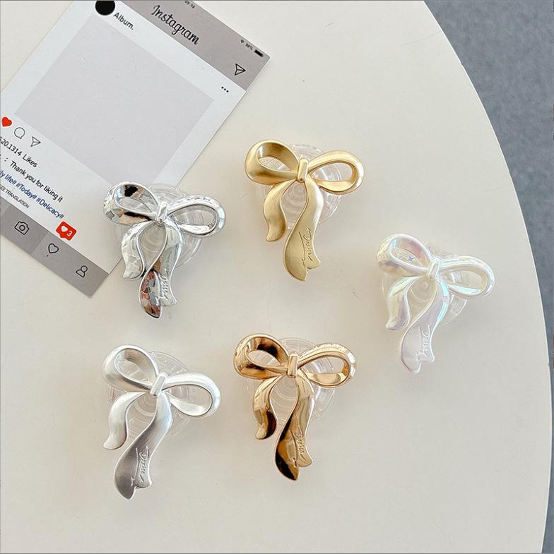 Korean Iridescent Bow Phone Holder & Desktop Stand