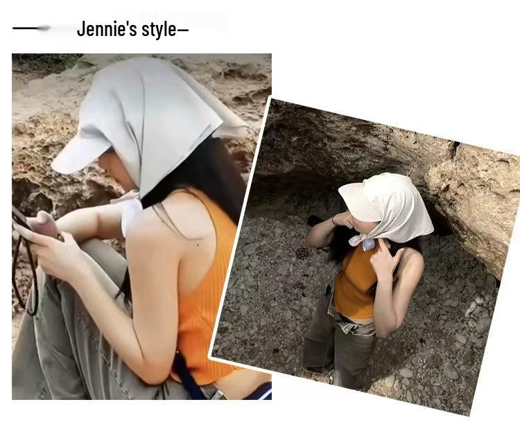 Unisex Quick-Dry Headband Sun Hat with Letter Print