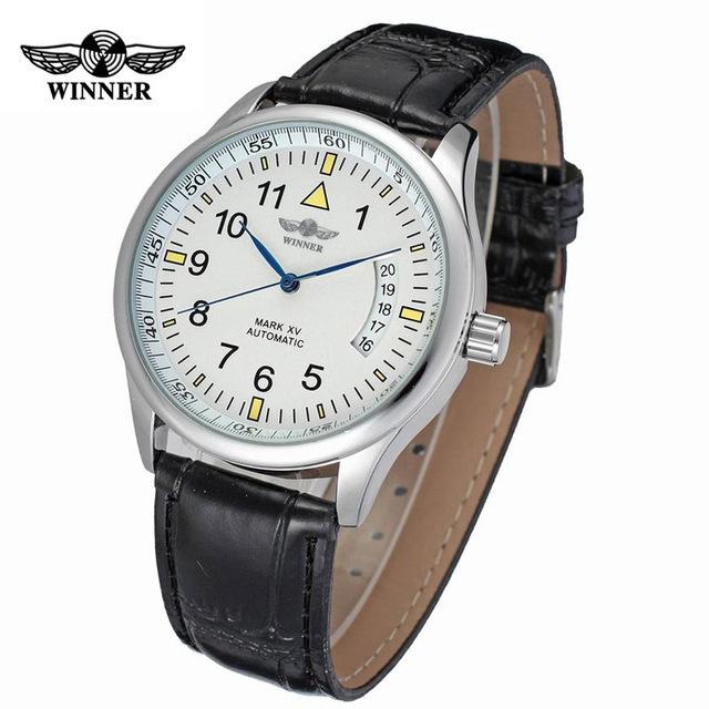Winner Winner 458 Men S Fashion Casual Simple Calendar Fully Automatic Mechanical Watch