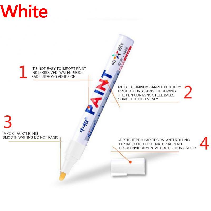 Auto Auto Füllen Kratzer Reparatur Farbe Stift Pflege Auto Styling Permanent Farbe Marker Fix Tool DIY Fettige Graffiti Stift Klar entferner