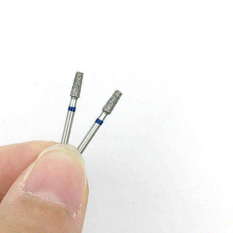 10 Stück Diamant-Zahnbohrer, konisch, flaches Ende, scharfer Griff, 1,6 mm, für Hochgeschwindigkeits-Handstück TF-22