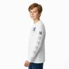 Nike Moletom Colaboração MLB Estampa Logo New York Yankees Gola Redonda Manga Longa Moletons Infantil Branco 3Z3B7SBHK-NYY