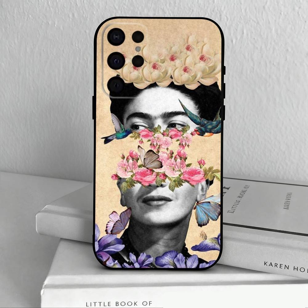 

F-Frida-A K-Kahlo-g A-Art Phone Case For Samsung S25,S24,S21,S22,S23,S30,Ultra,S20,Plus,Others Soft Black Case Samsung S20ULTRA5G