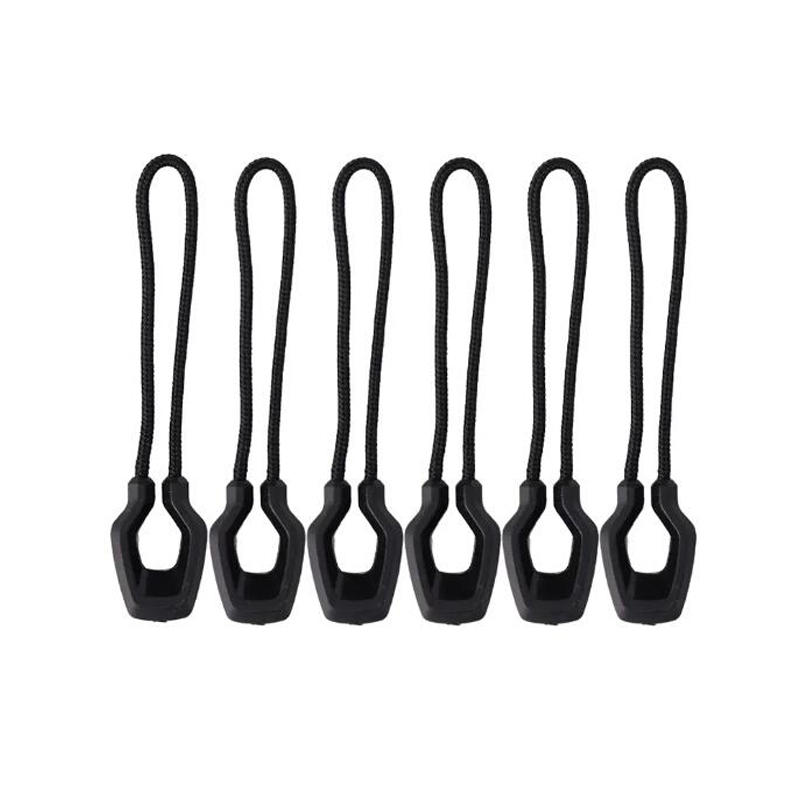 6PCS Universal Backpack Zipper Lanyard Multi-Purpose Anti Loss Luminous Purse Handbag Zipper Pulls Cord Replacement for Outdoor Sports Accessories